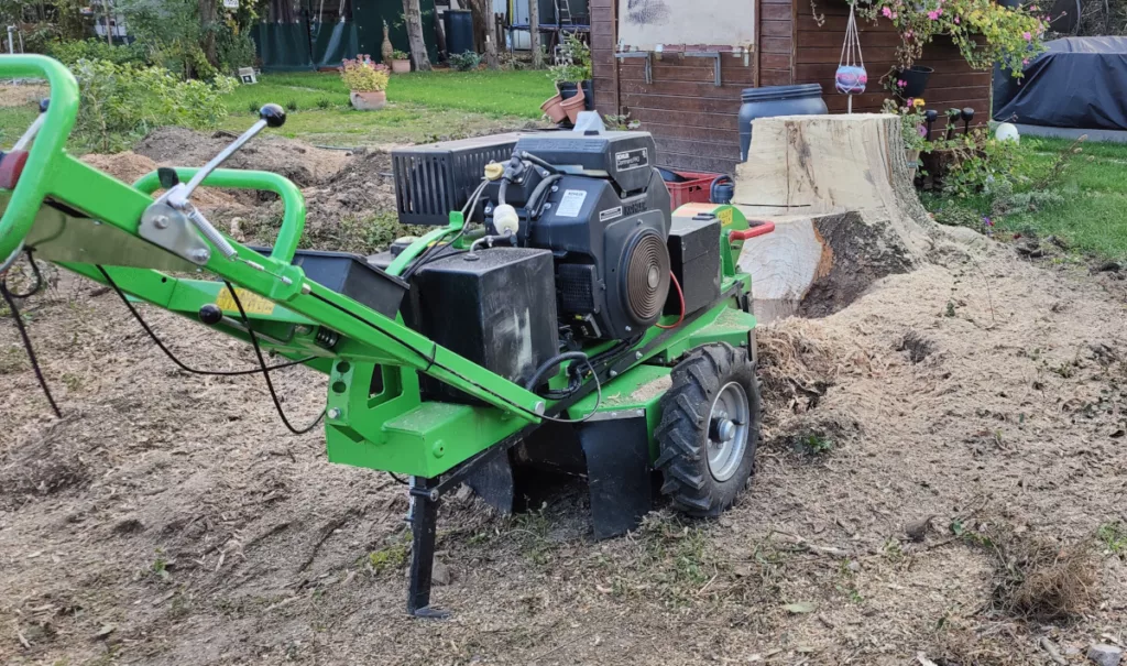Baumstumpf entfernen,